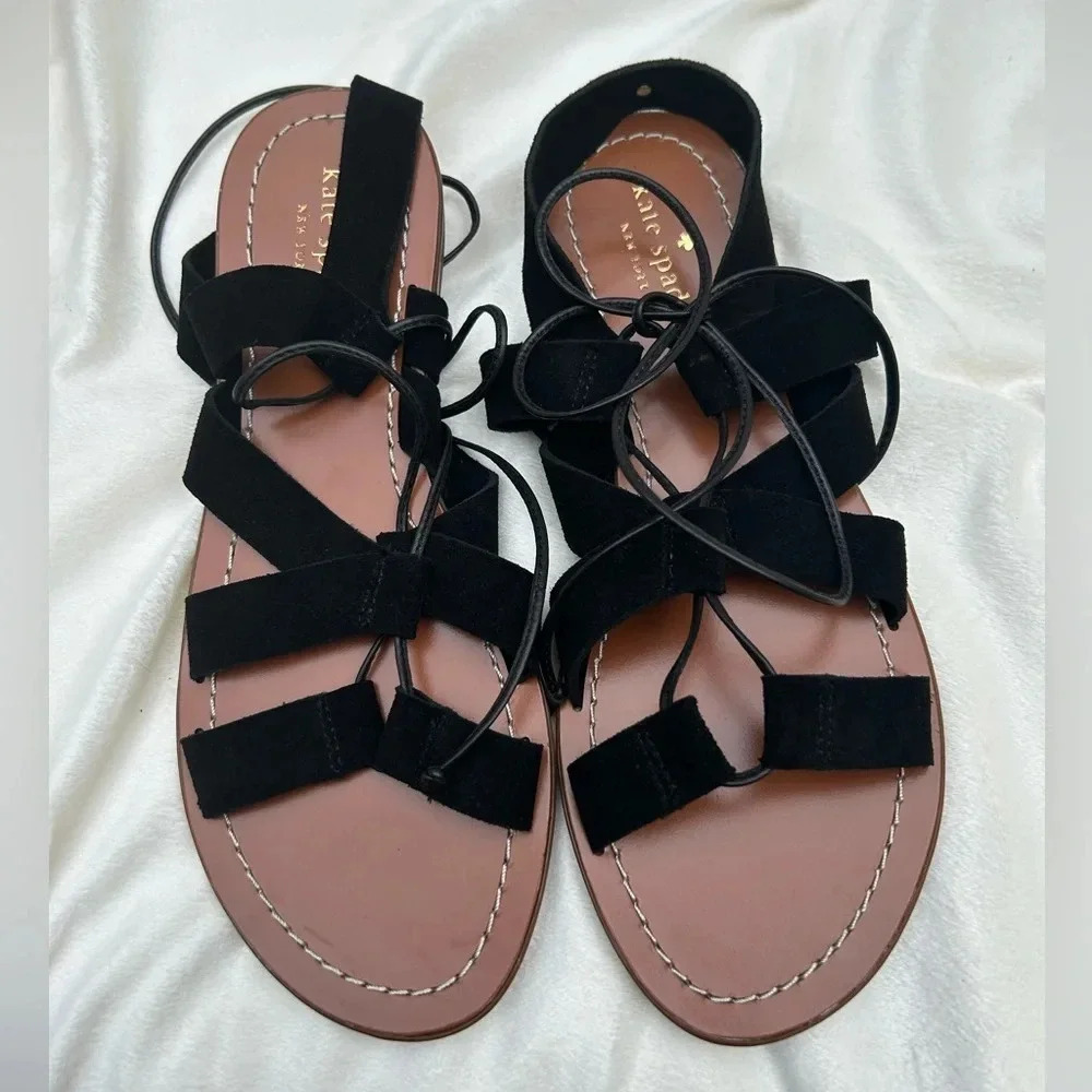 Kate Spade Suno Gladiator Sandals in Black - Picture 6 of 9